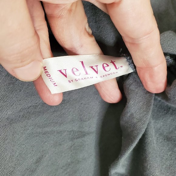 Velvet by Graham & Spencer - Gray Raw Hem Mini Skirt - Picture 3 of 5